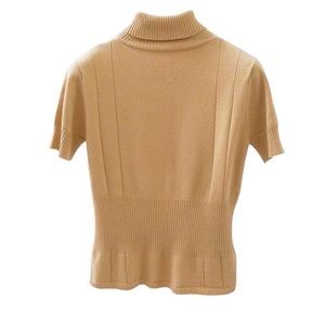 70s VINTAGE Short Sleeve Knit Turtleneck